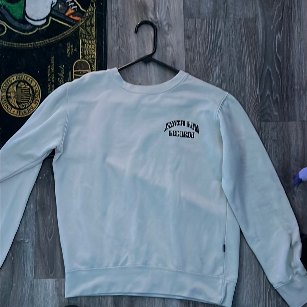 Men's White Crewneck Sweater